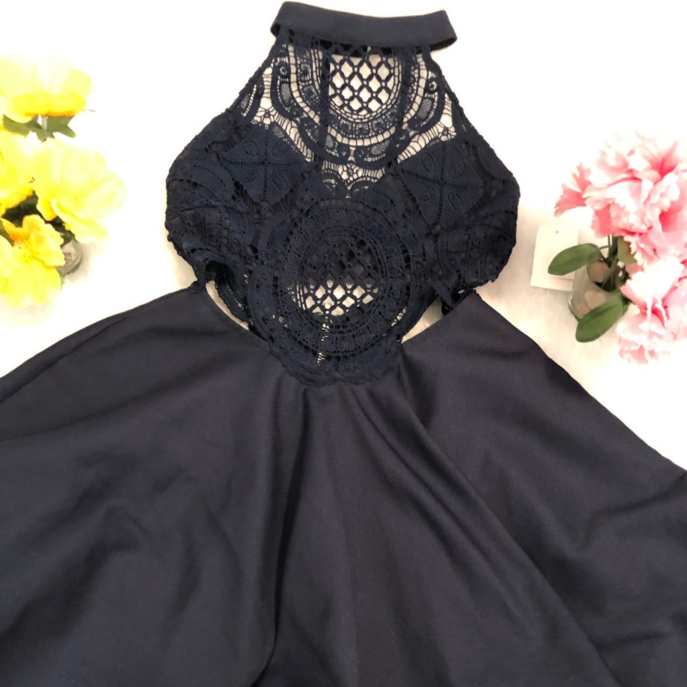 Women’s mini dress dark blue